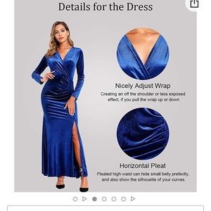 Long Sleeve Velvet Cocktail Dress